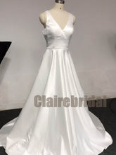 Feedback for Simple Ivory Satin Wdding Gown