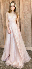 A Line 2021 Newest Long Prom Dresses, Fashion Prom Dresses, Girl Graduation Party Dresses