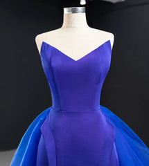 2 Pieces Satin Organza Prom Dresses, Newest 2021 Prom Dresses, Popular Prom Dresses