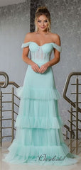Newest Long 2020 Prom Dresses, Off Shoulder Fashion Prom Dresses, Prom Dresses