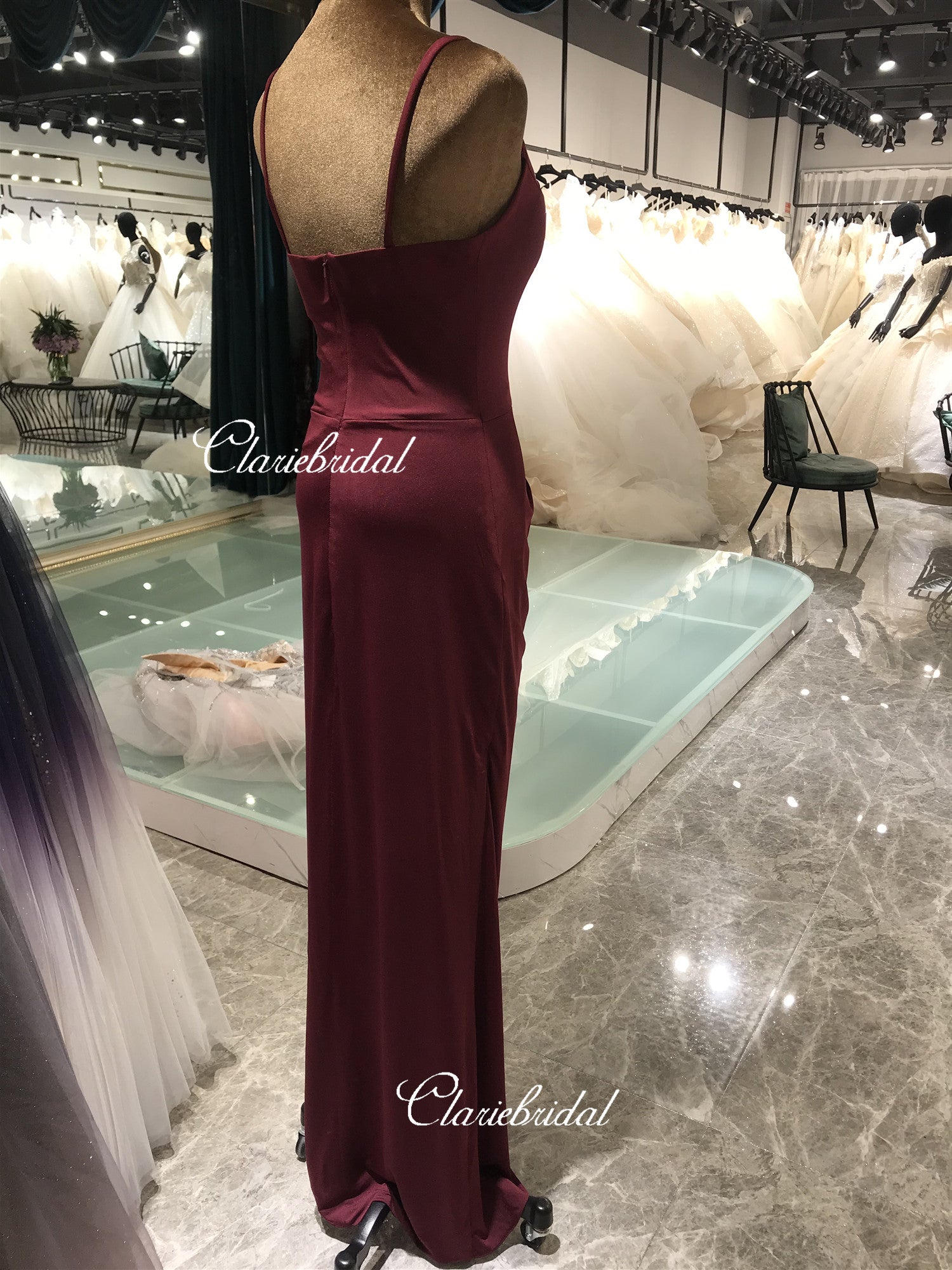 Feedback for Jersey Side Slit Bridesmaid Dresses