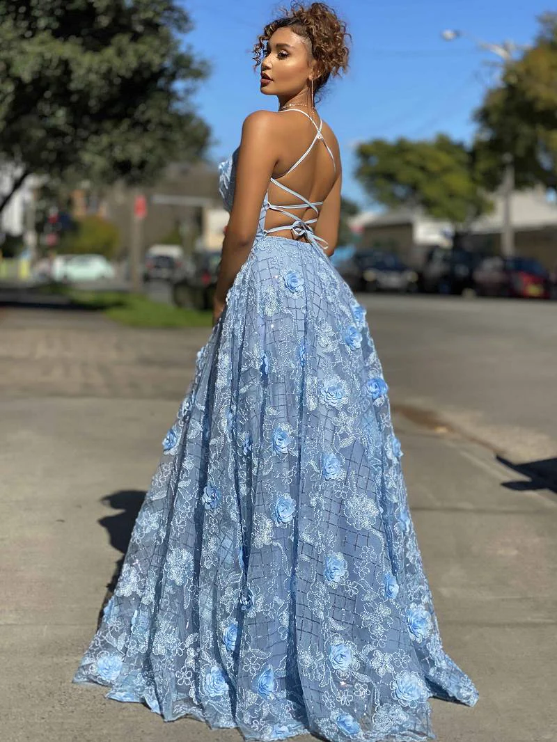Elegant A-line Newest Prom Dresses, POpular Lace 2023 Long Prom Dresses, Graduation Prom Dresses
