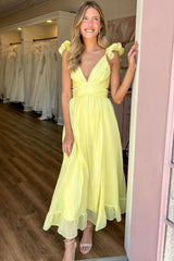 A-line Newest Long Prom Dresses, 2025 Popular Bridesmaid Dresses, Formal Dresses