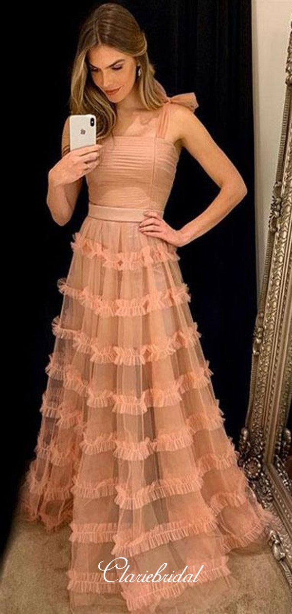 Newest A-line Long Prom Dresses, Elegant Prom Dresses, Popular Prom Dresses 2020