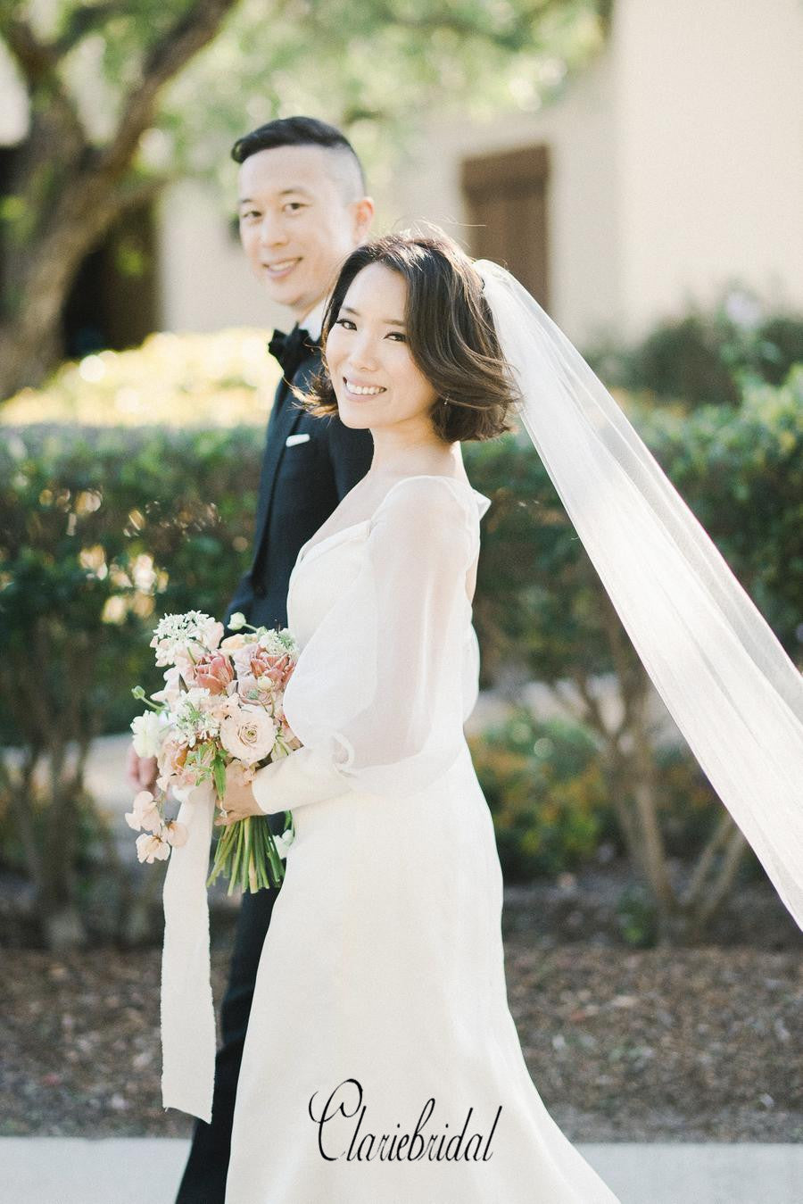 Long Sleeves Wedding Dresses, Cheap Wedding Dresses, Bridal Gowns