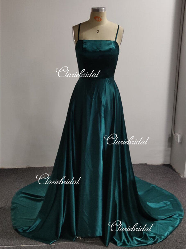 Feedback For Simple A-line Slit Side Prom Dresses