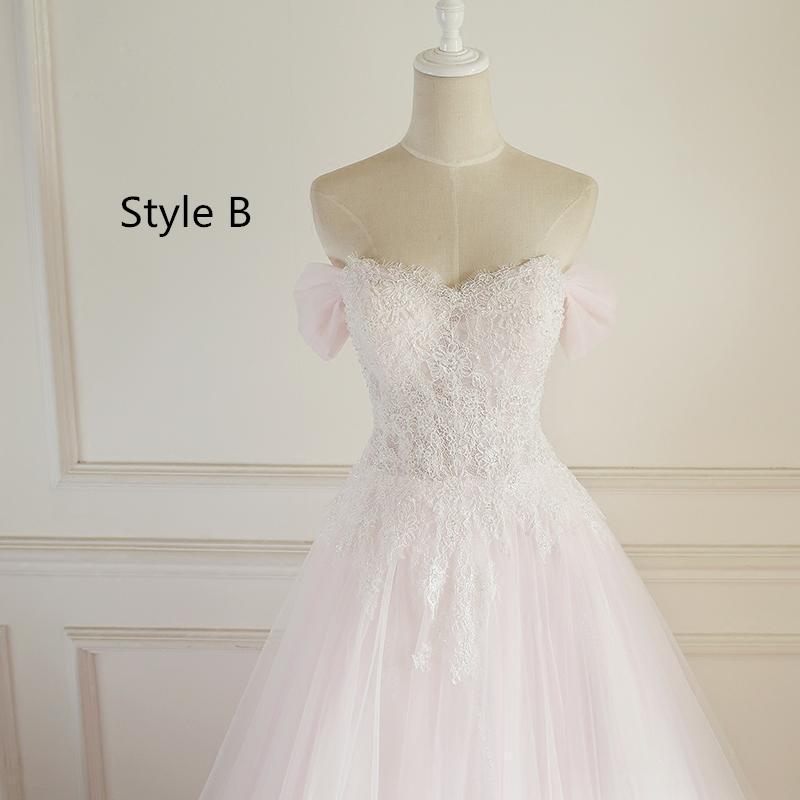 Long A-line Lace Tulle Wedding Dresses, Bridal Gown